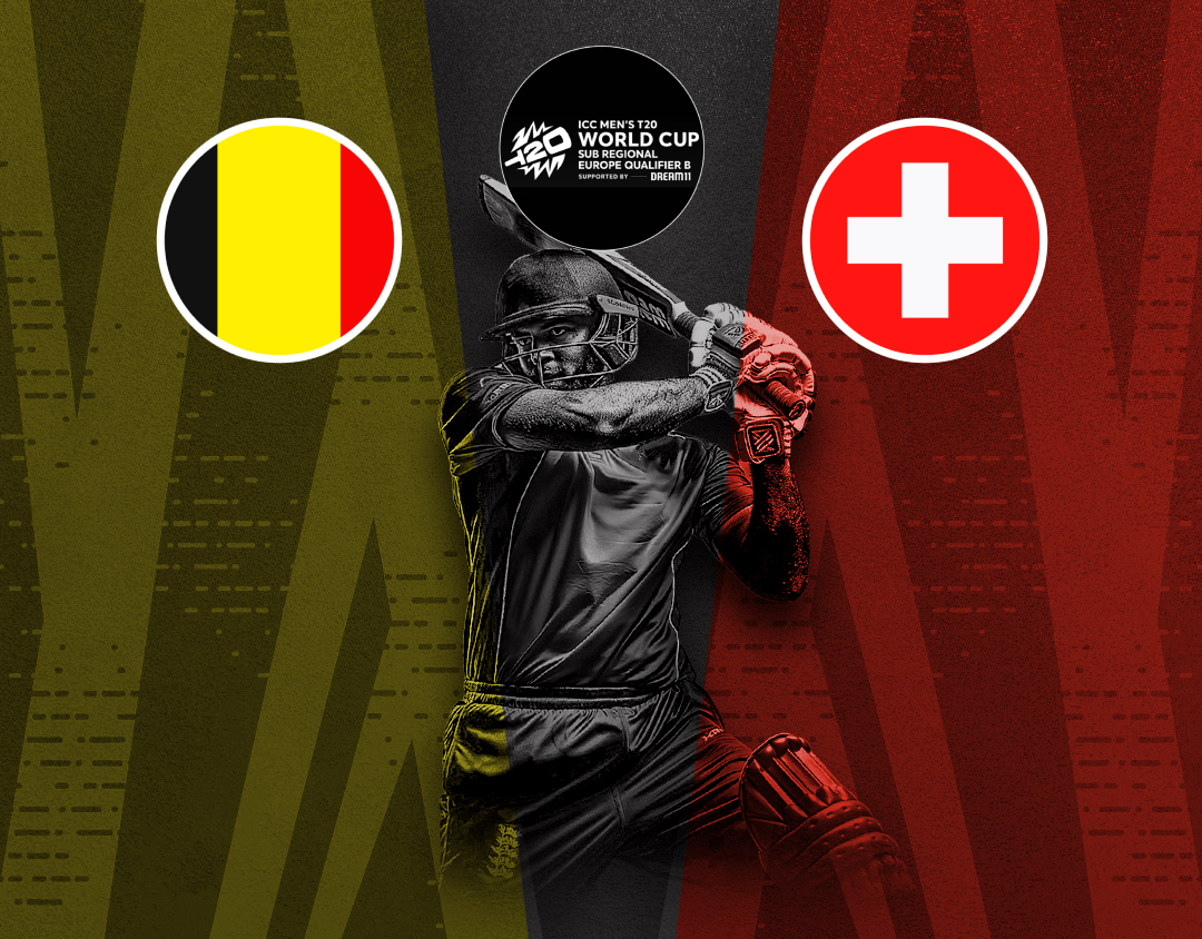 Match 2 of icc t20 world cup sub regional europe qualifier b: belgium vs switzerland banner
