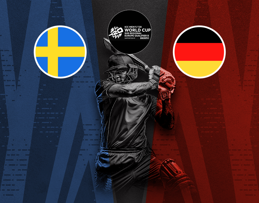 Match 7 of icc t20 world cup sub regional europe qualifier b: sweden vs germany banner