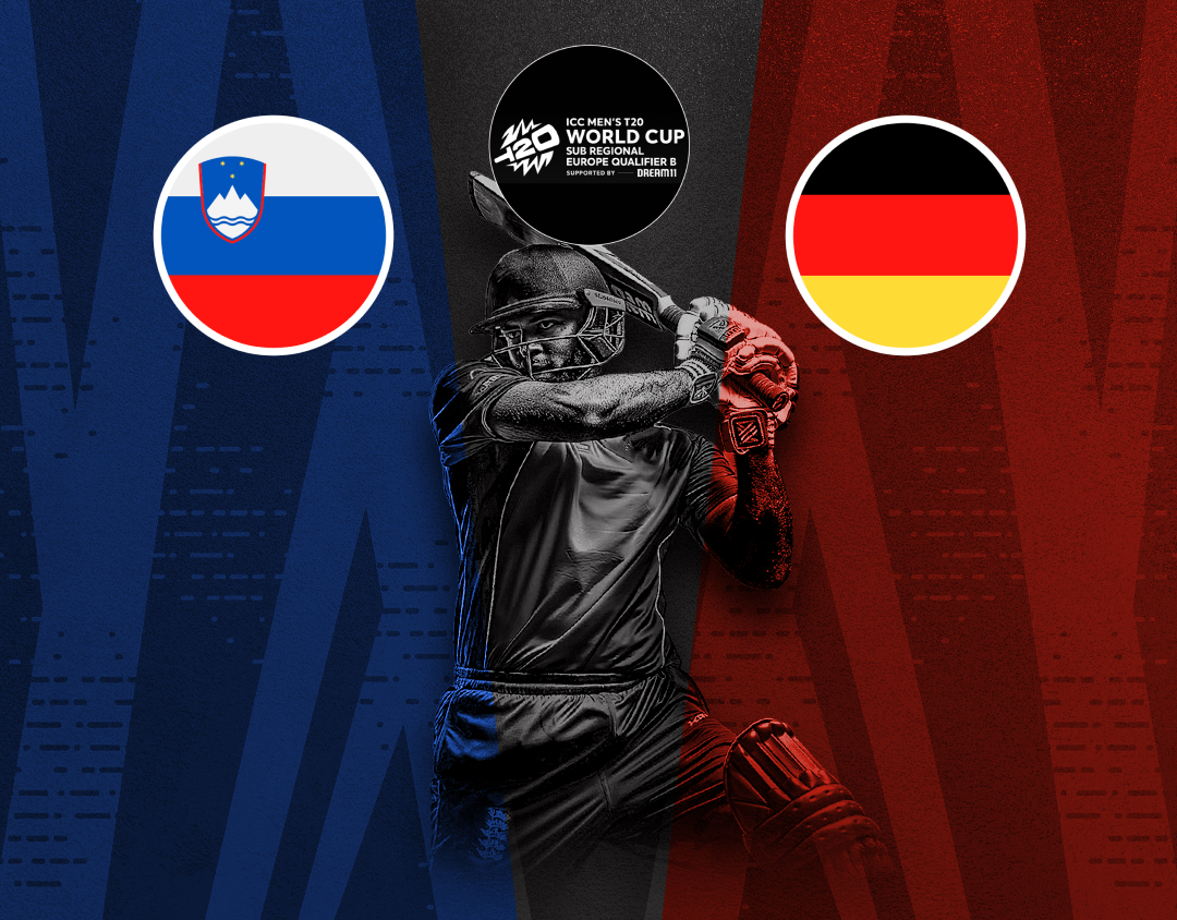 Match 15 of icc t20 world cup sub regional europe qualifier b: slovenia vs germany banner