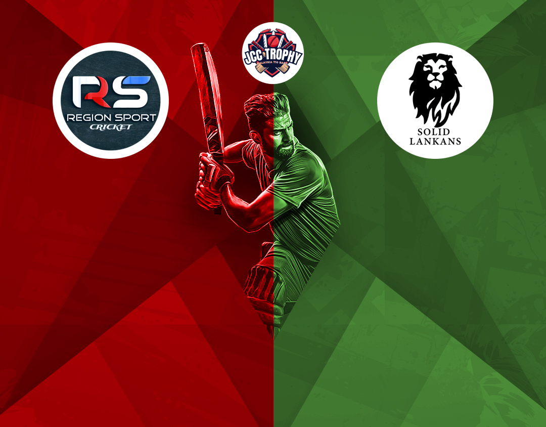 Match 4 of malaysia t10 bash, phase 2, 2024: region sports vs solid lankans banner