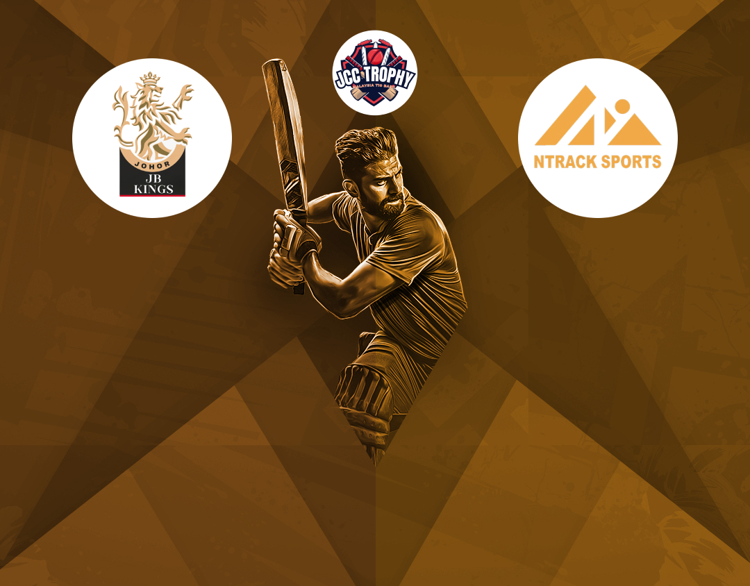 Match 5 of malaysia t10 bash, phase 2, 2024: jb kings vs ntrack sports banner