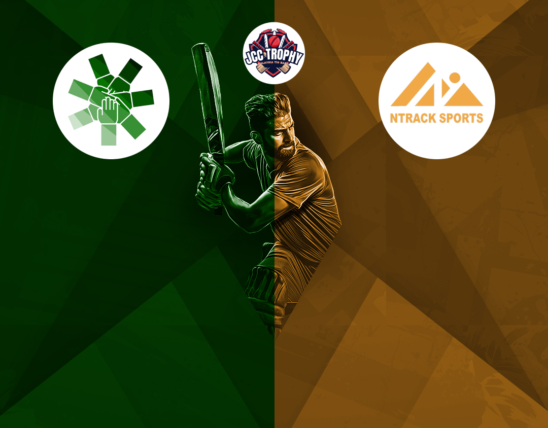 Match 9 of malaysia t10 bash, phase 2, 2024: combined cricket club vs ntrack sports banner