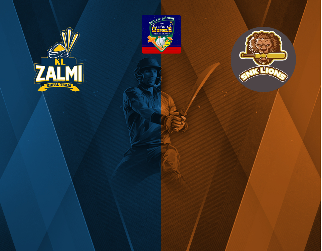 Match #3 of grand rumble t10 championship round 3, 2024: kl zalmi vs snk lions, malaysia banner