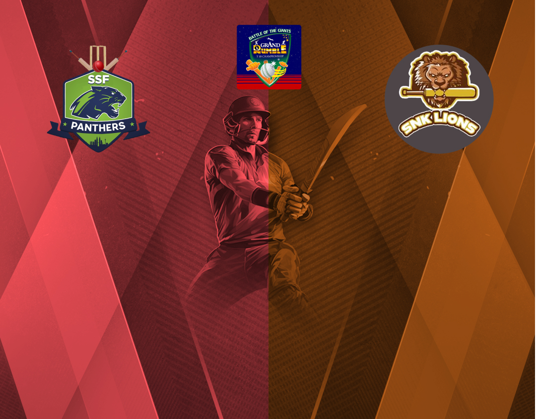 Match 11 of grand rumble t10 championship round 3, 2024: sff panthers, malaysia vs snk lions, malaysia banner