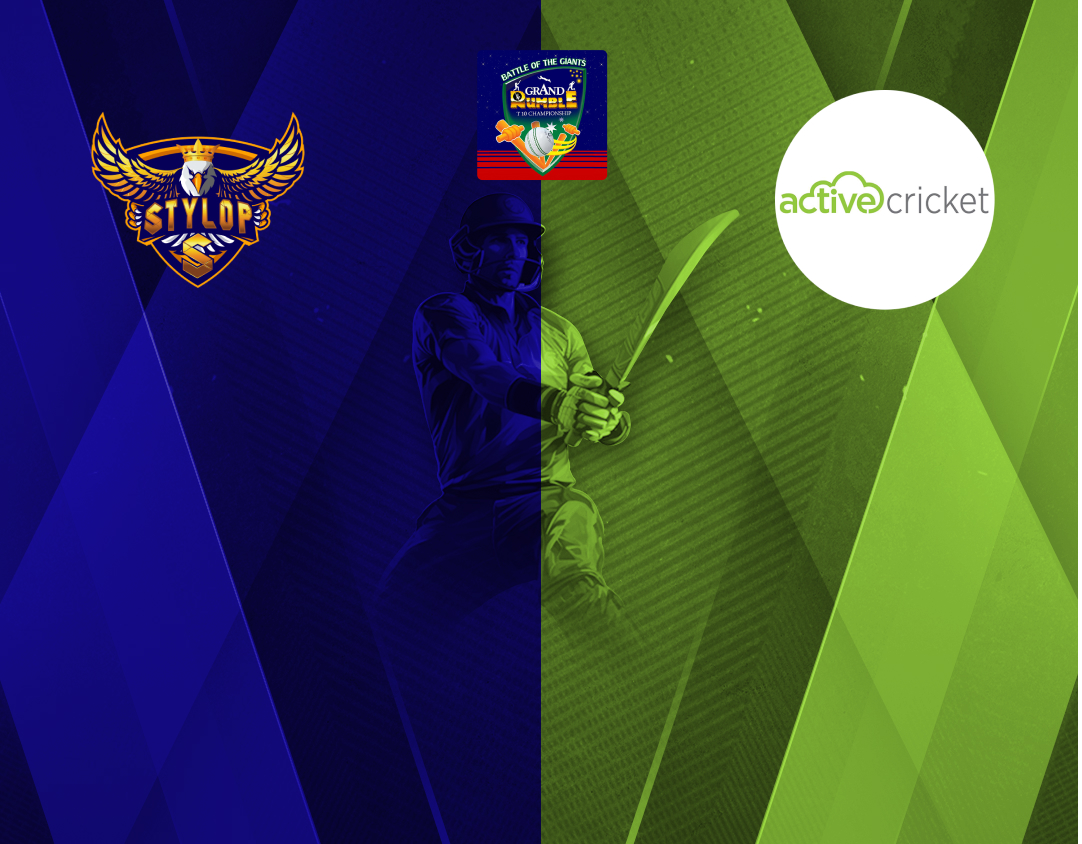 Match 20 of grand rumble t10 championship round 3, 2024: stylop golden eagles vs active cc banner