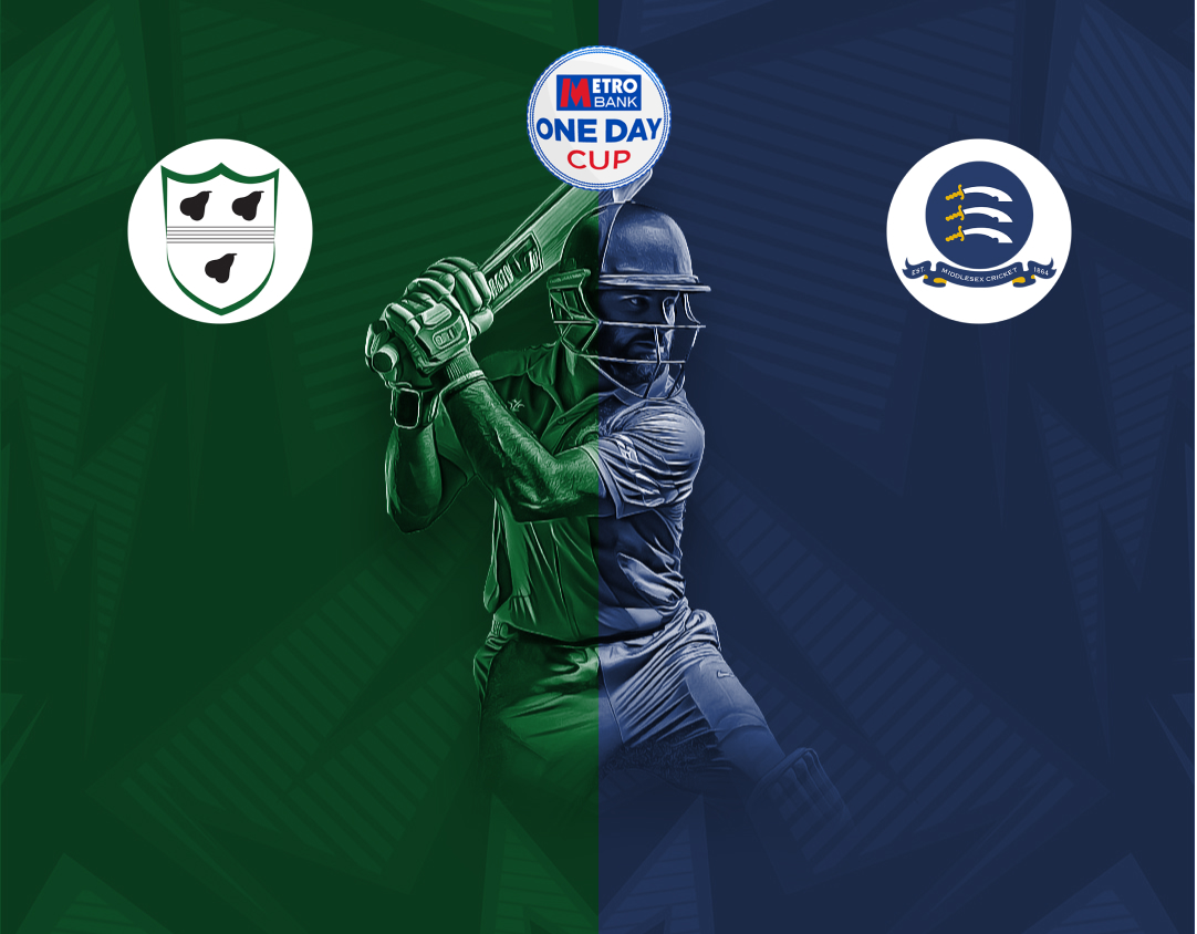 Match 2 of metro bank one day cup, 2024: worcestershire vs middlesex banner