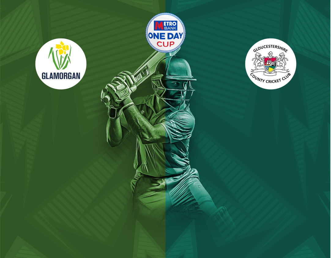 Match 6 of metro bank one day cup, 2024: glamorgan vs gloucestershire banner