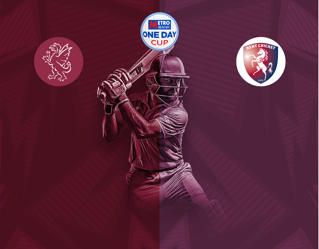 Match 10 of metro bank one day cup, 2024: somerset vs kent banner