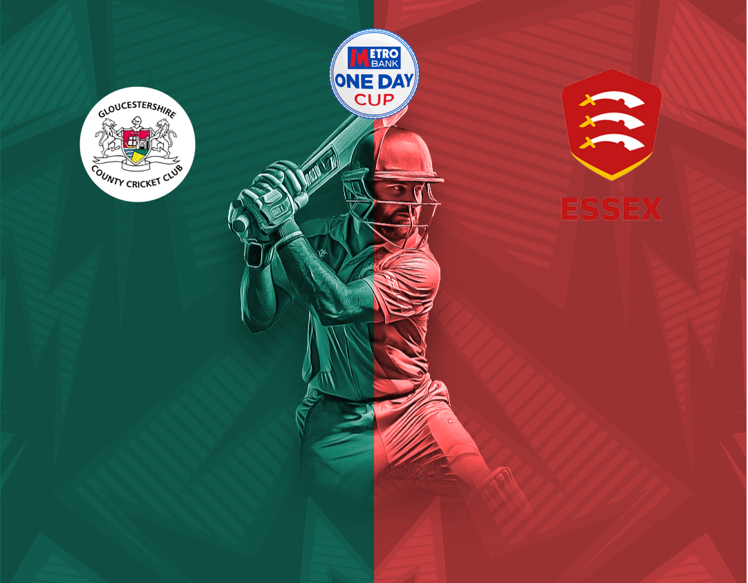 Match 16 of metro bank one day cup, 2024: gloucestershire vs essex banner