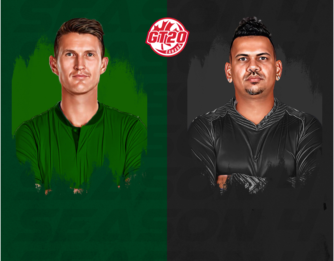 Match 13 of global t20 canada, 2024: vancouver knights vs surrey jaguars banner