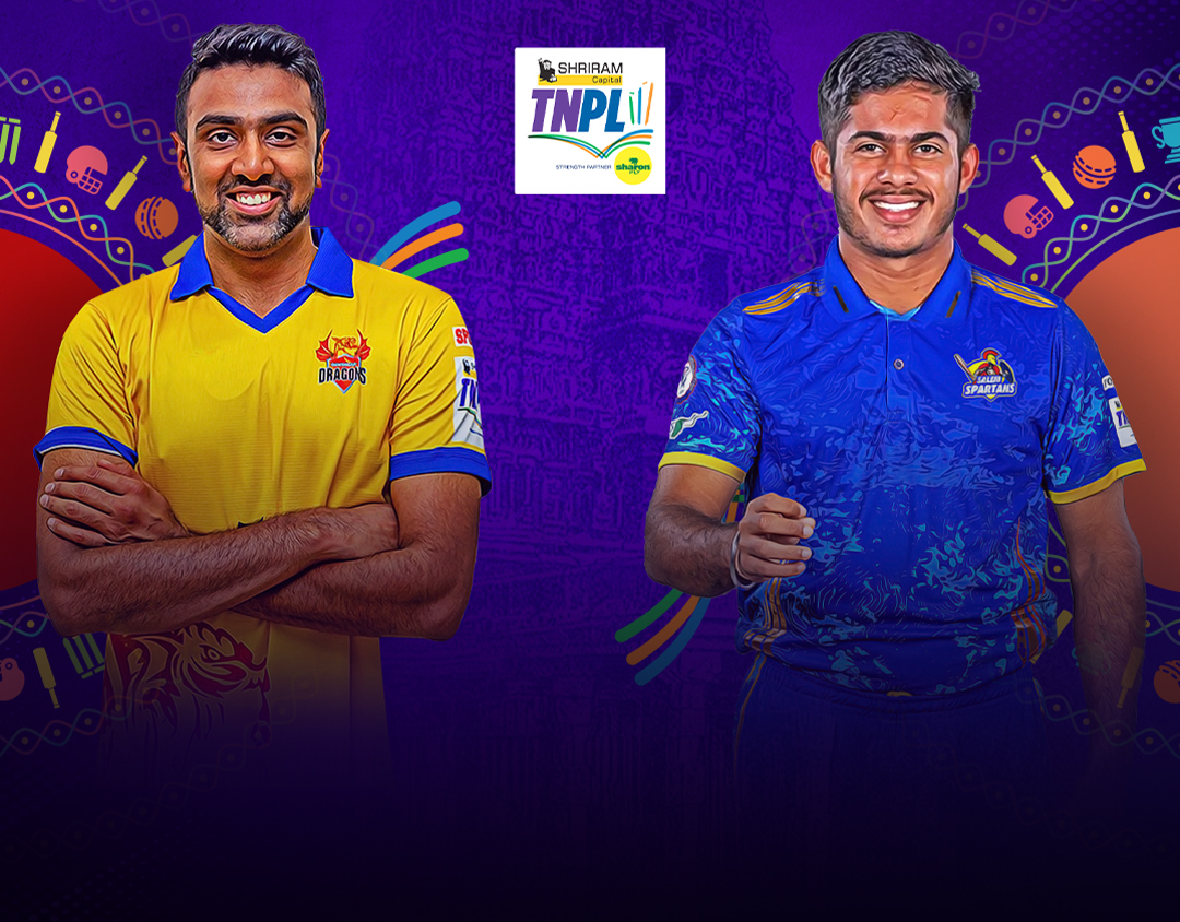 Match 6 of tamil nadu premier league, 2024: dindigul dragons vs skm salem spartans banner