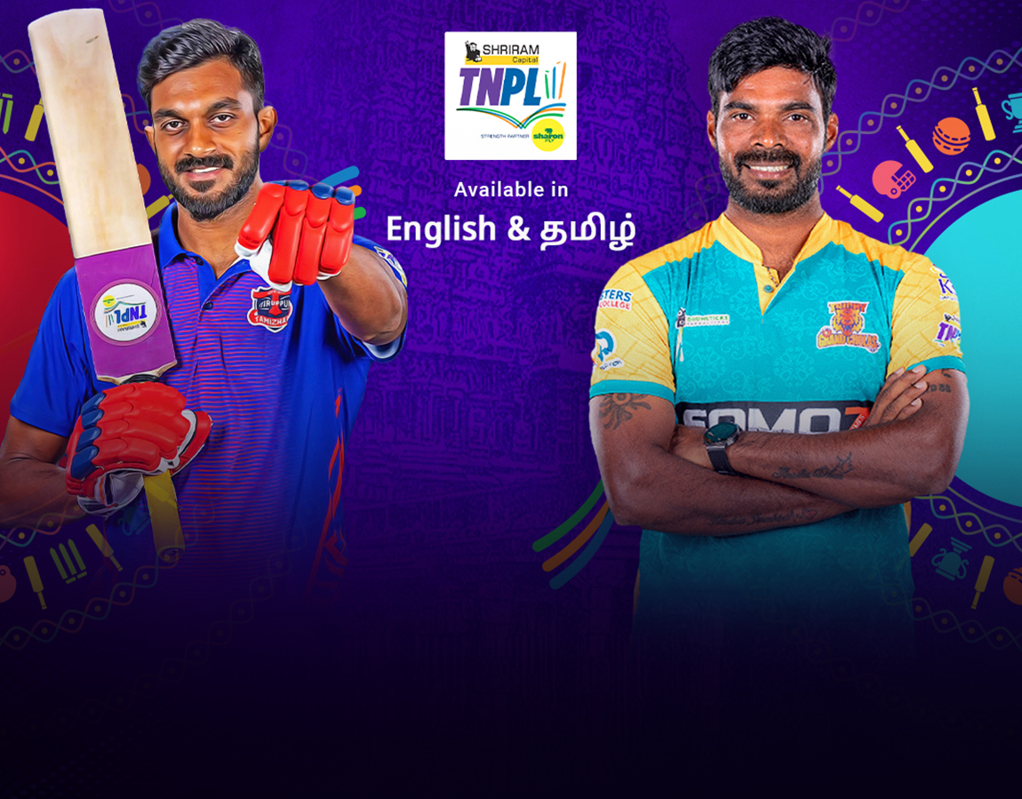 Match 26 of tamil nadu premier league, 2024: idream tiruppur tamizhans vs trichy grand cholas banner