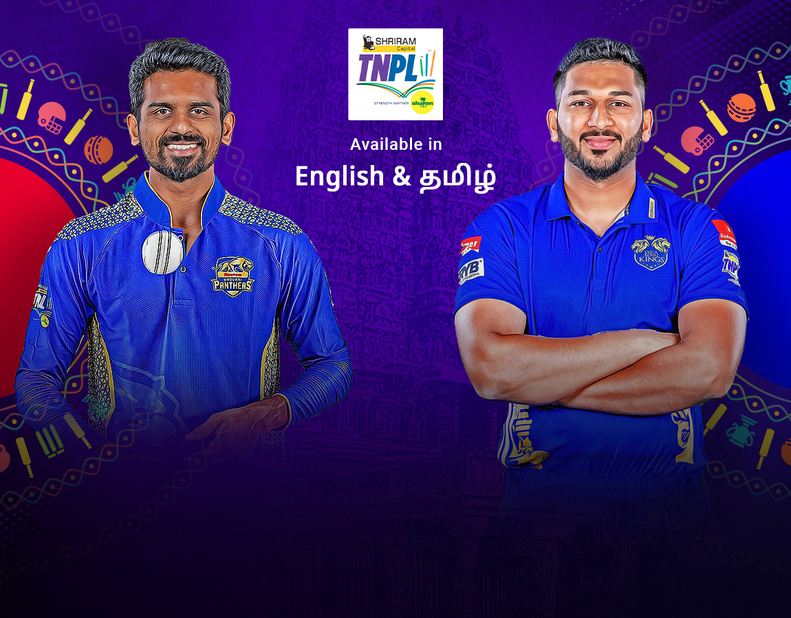 Match 22 of tamil nadu premier league, 2024: siechem madurai panthers vs lyca kovai kings banner