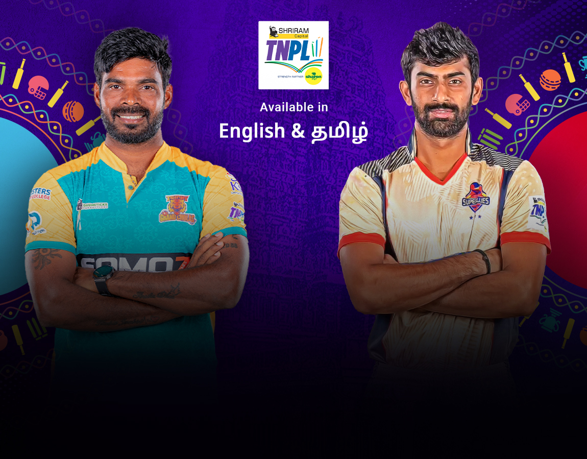 Match 21 of tamil nadu premier league, 2024: trichy grand cholas vs chepauk super gillies banner