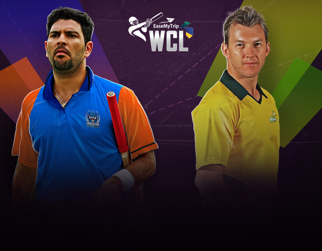 Match 11 of world championship of legends, 2024: india champions vs australia champions banner