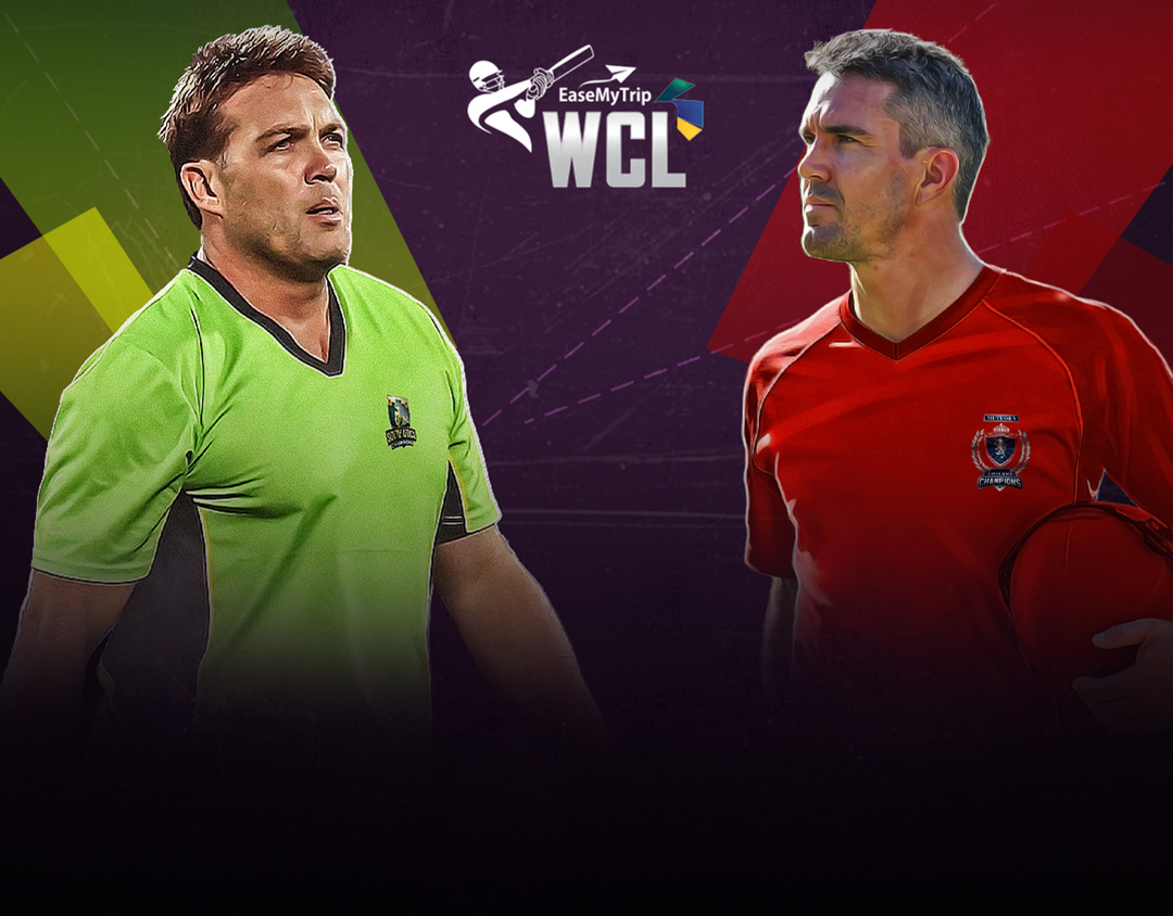 Match 3 of world championship of legends, 2024: south africa champions vs england champions banner