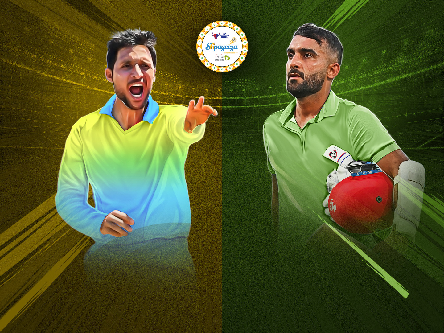 Match 5 of shpageeza cricket league, 2024: boost defenders vs band-e-amir dragons banner