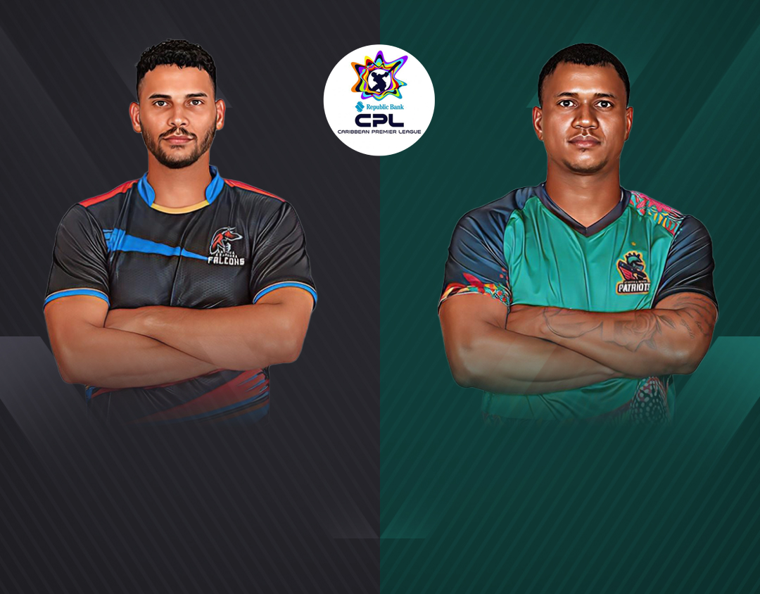 Match 1 of caribbean premier league, 2024: antigua & barbuda falcons vs st kitts and nevis patriots banner
