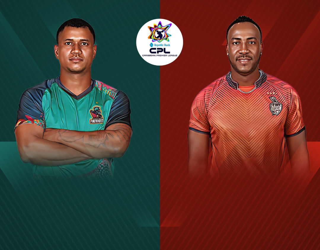 Match 3 of caribbean premier league, 2024: st kitts and nevis patriots vs trinbago knight riders banner