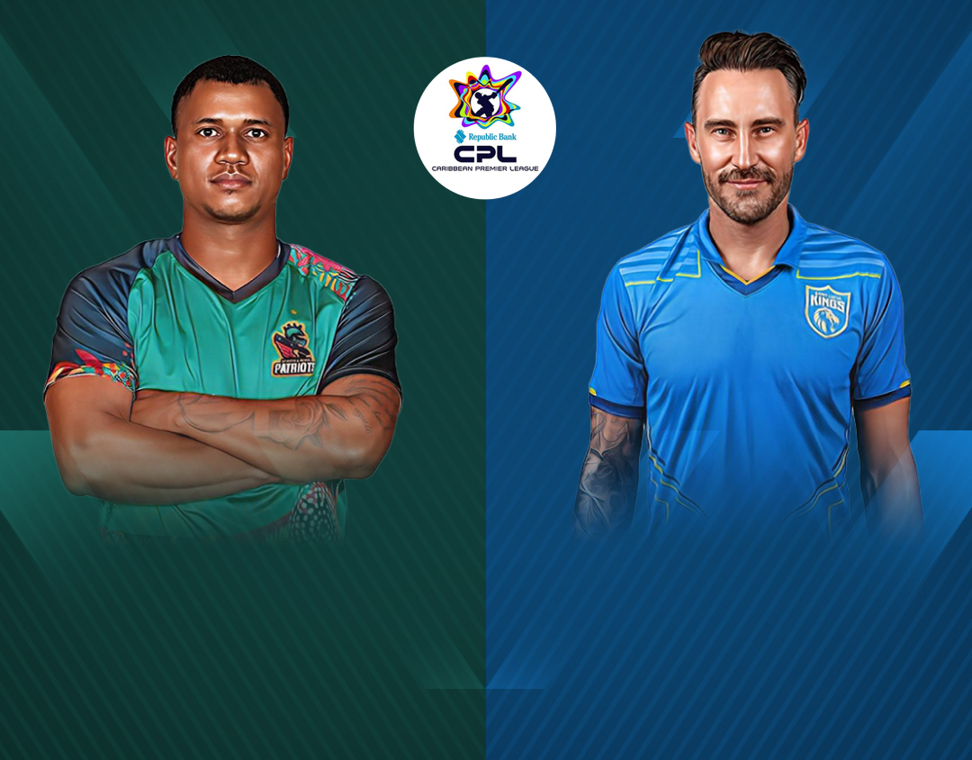 Match 5 of caribbean premier league, 2024: st kitts and nevis patriots vs saint lucia kings banner