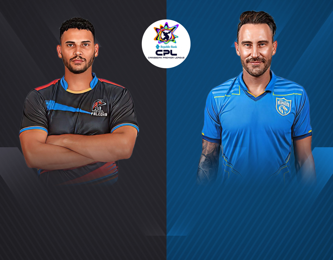 Match 6 of caribbean premier league, 2024: antigua & barbuda falcons vs saint lucia kings banner