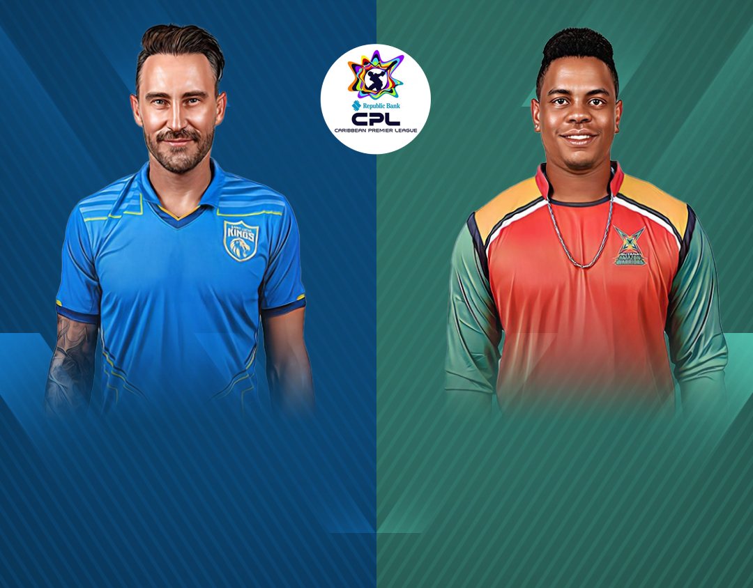 Match 10 of caribbean premier league, 2024: saint lucia kings vs guyana amazon warriors banner
