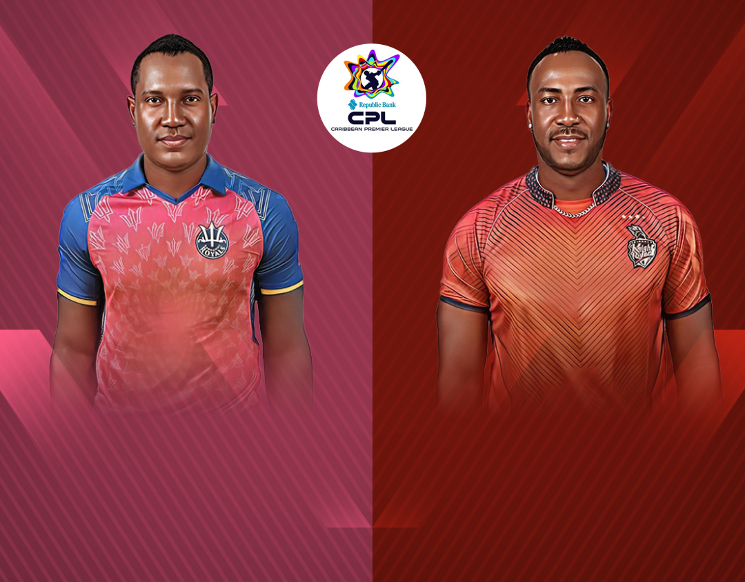 Match 15 of caribbean premier league, 2024: barbados royals vs trinbago knight riders banner