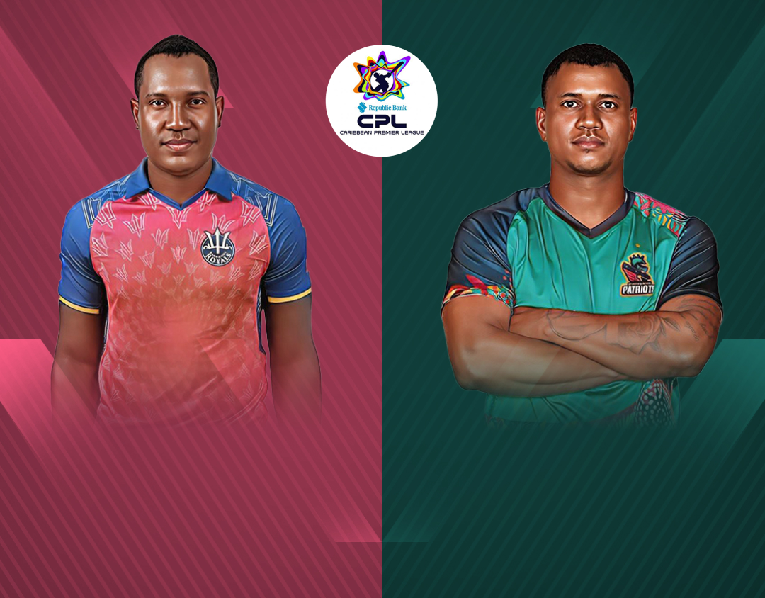 Match 18 of caribbean premier league, 2024: barbados royals vs st kitts and nevis patriots banner