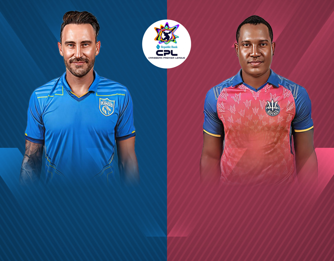 Match 22 of caribbean premier league, 2024: saint lucia kings vs barbados royals banner