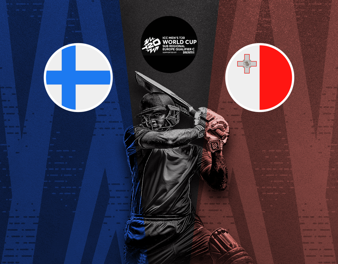 Match 4 of icc t20 world cup sub regional europe qualifier c: finland vs malta banner