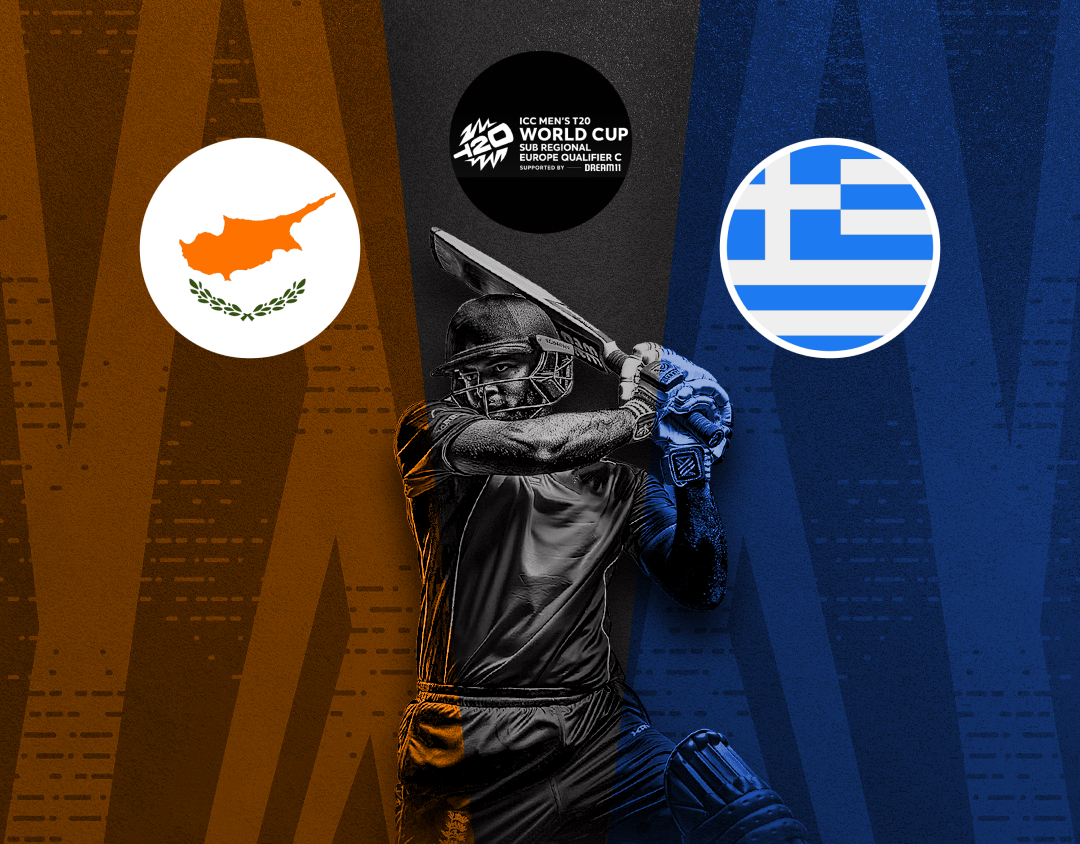 Match 11 of icc t20 world cup sub regional europe qualifier c: cyprus vs greece banner
