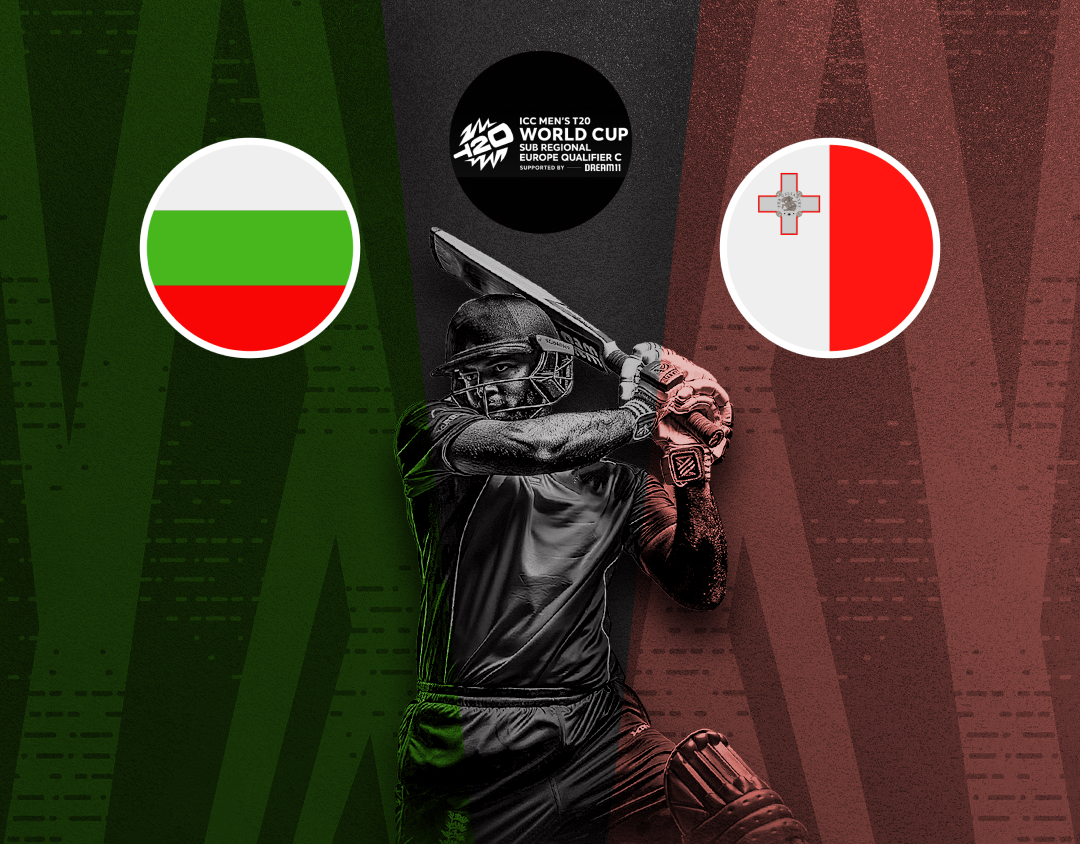 Match 14 of icc t20 world cup sub regional europe qualifier c: bulgaria vs malta banner