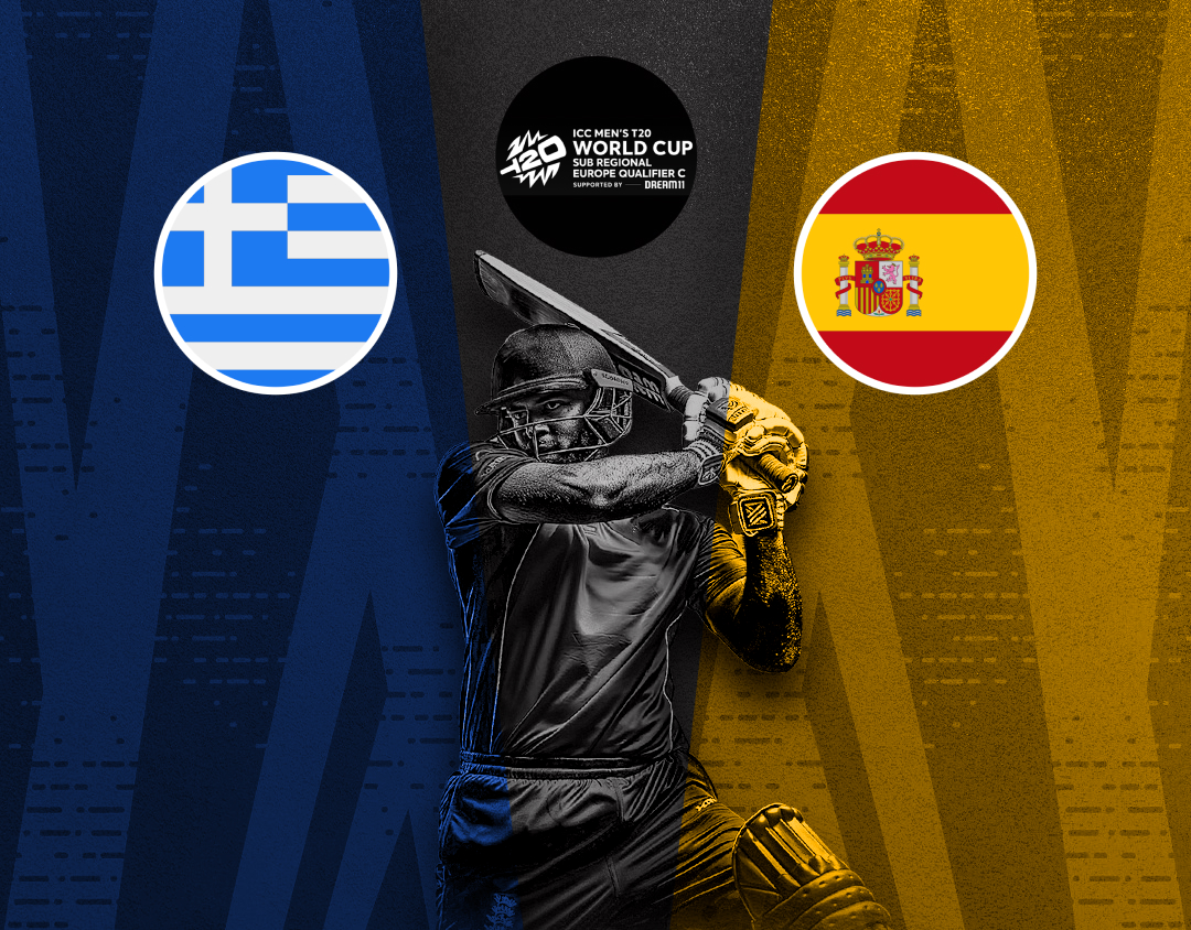 Match 15 of icc t20 world cup sub regional europe qualifier c: greece vs spain banner