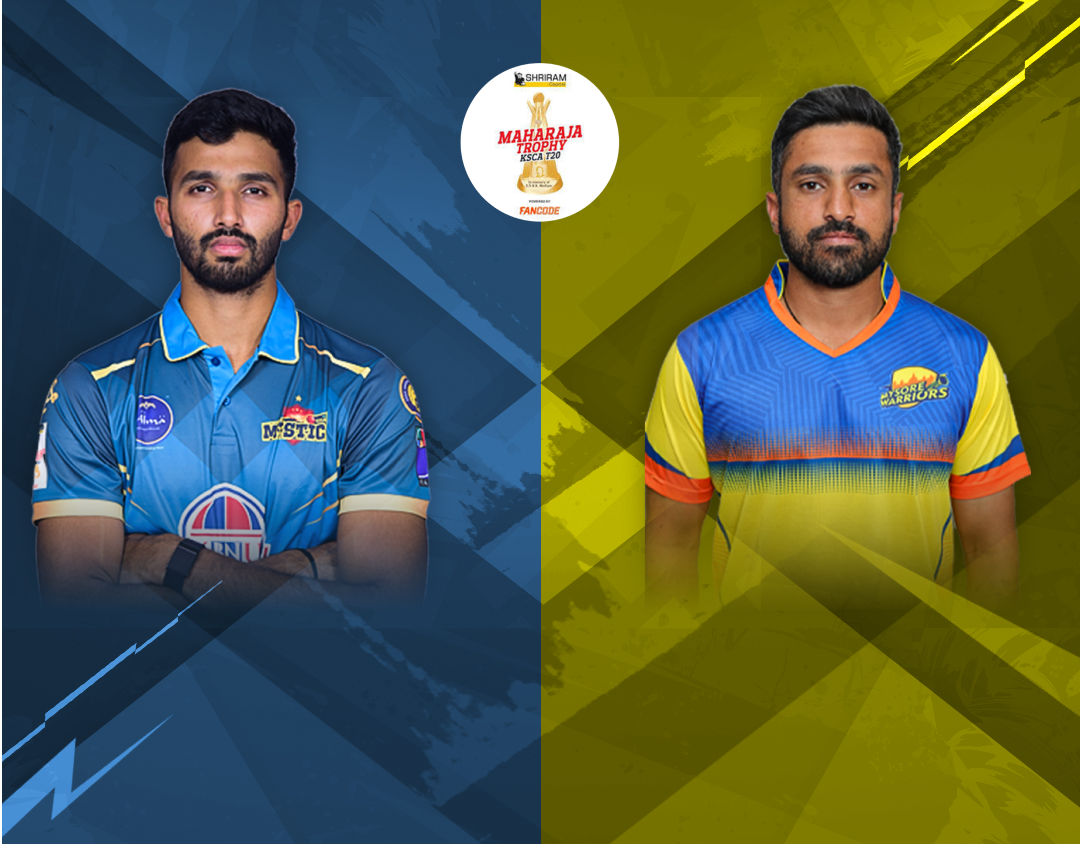 Match 7 of ksca maharaja trophy t20, 2024: gulbarga mystics vs mysore warriors banner
