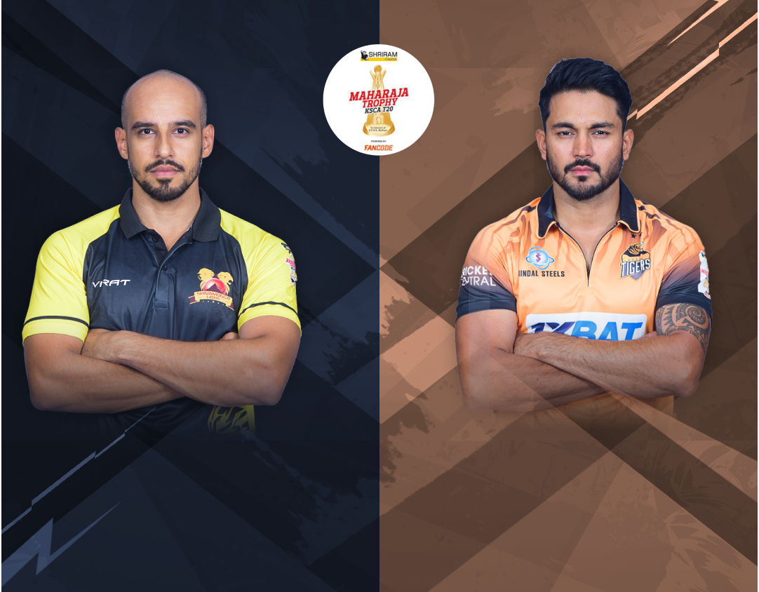 Match 11 of ksca maharaja trophy t20, 2024: shivamogga lions vs hubli tigers banner