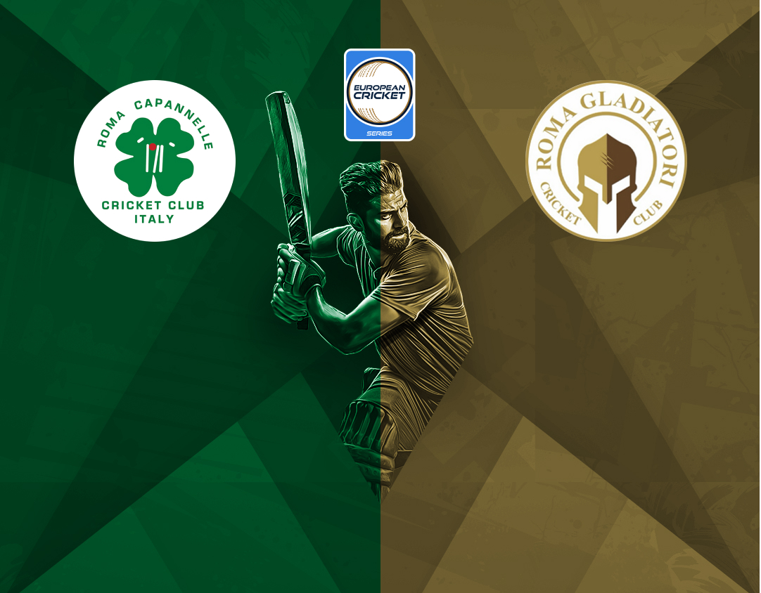 Match 8 of ecs italy, rome, 2024: roma capannelle vs roma gladiatori banner