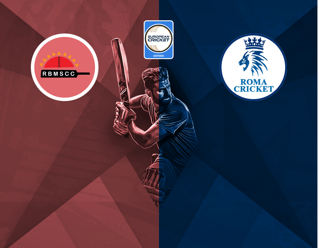 Match 14 of ecs italy, rome, 2024: roma bangla morning sun vs roma cc banner