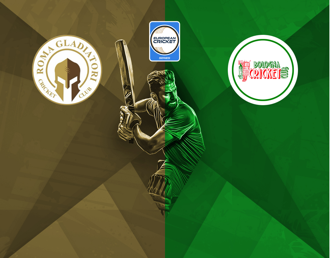 Match 17 of ecs italy, rome, 2024: roma gladiatori vs bologna banner