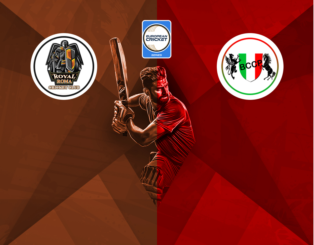 Match 23 of ecs italy, rome, 2024: royal roma vs baracca prato banner