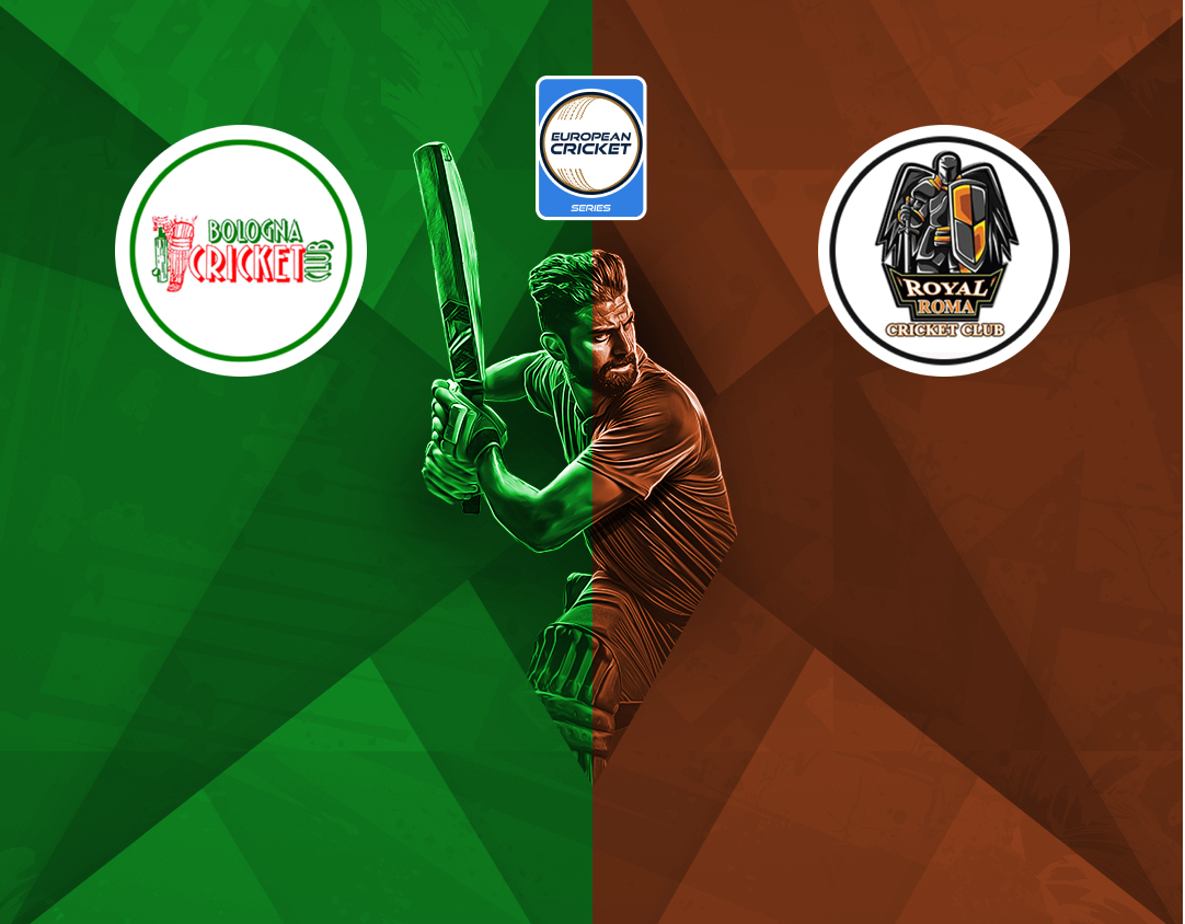 Match 28 of ecs italy, rome, 2024: bologna vs royal roma banner