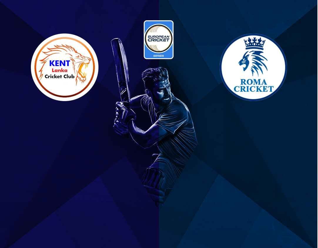 Match 39 of ecs italy, rome, 2024: kent lanka napoli vs roma cc banner