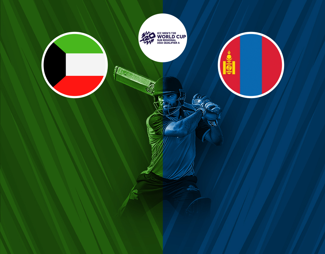 Match 3 of icc men's t20 wc asia sub-regional qualifier a: kuwait vs mongolia banner