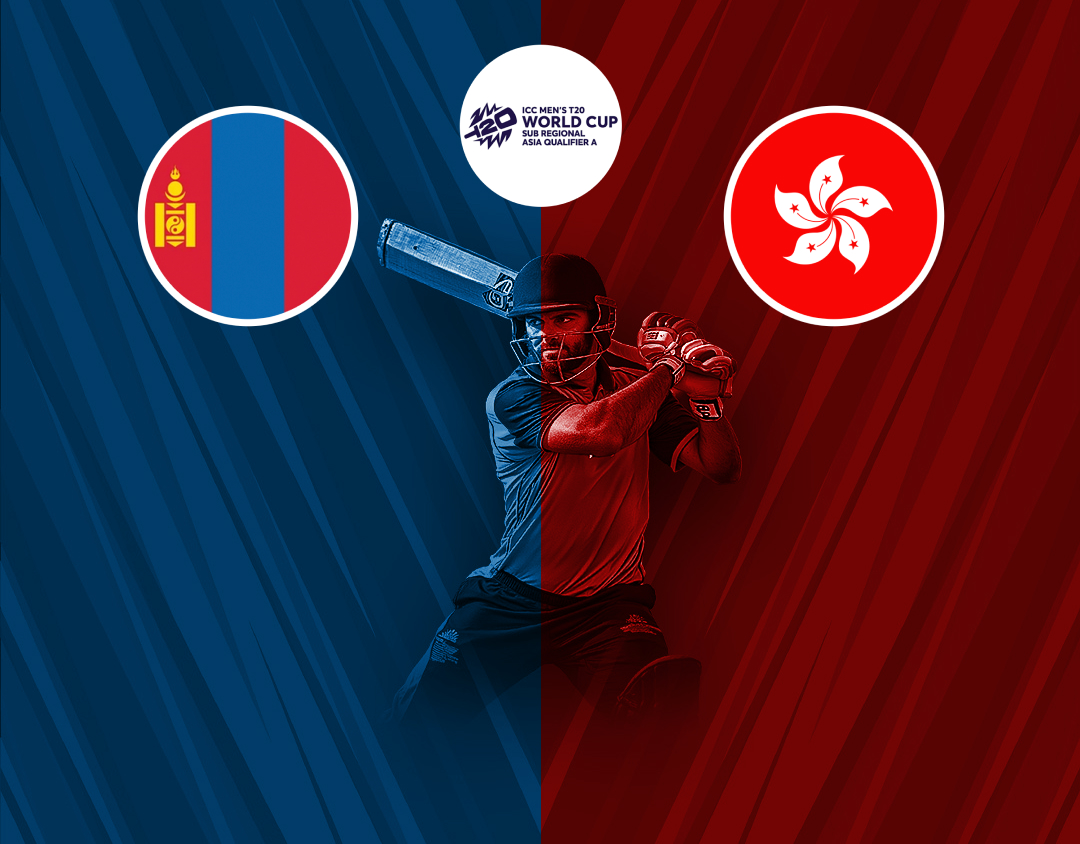 Match 6 of icc men's t20 wc asia sub-regional qualifier a: mongolia vs hong kong, china banner