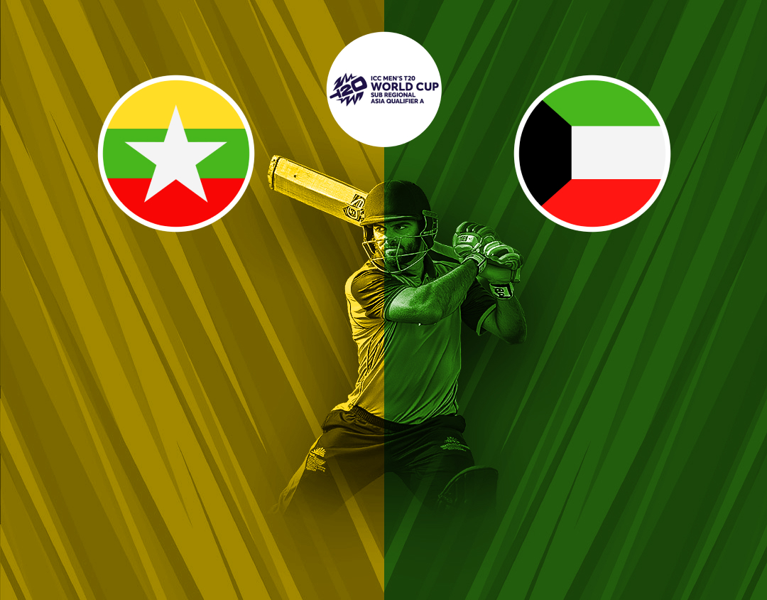 Match 11 of icc men's t20 wc asia sub-regional qualifier a: myanmar vs kuwait banner