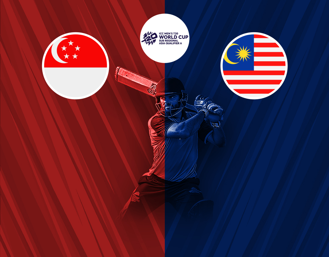 Match 12 of icc men's t20 wc asia sub-regional qualifier a: singapore vs malaysia banner
