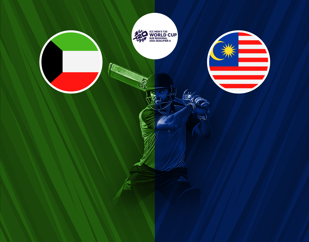 Match 13 of icc men's t20 wc asia sub-regional qualifier a: kuwait vs malaysia banner
