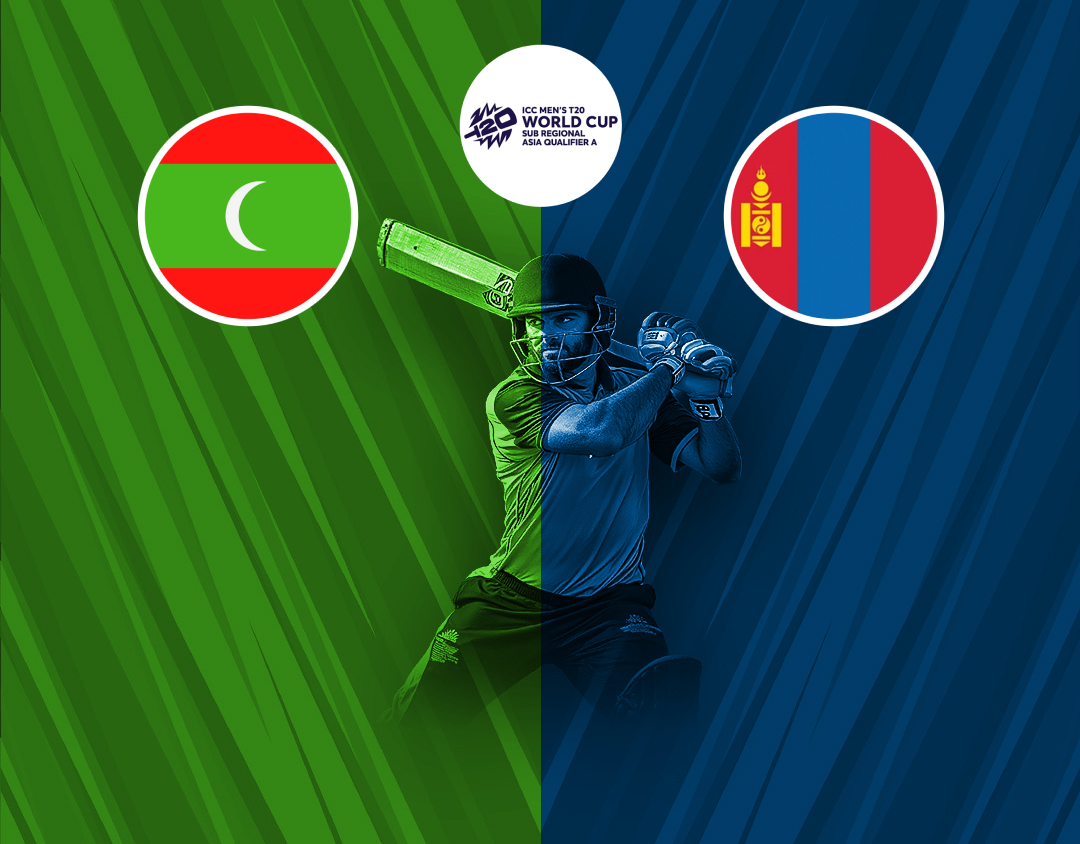Match 16 of icc men's t20 wc asia sub-regional qualifier a: maldives vs mongolia banner