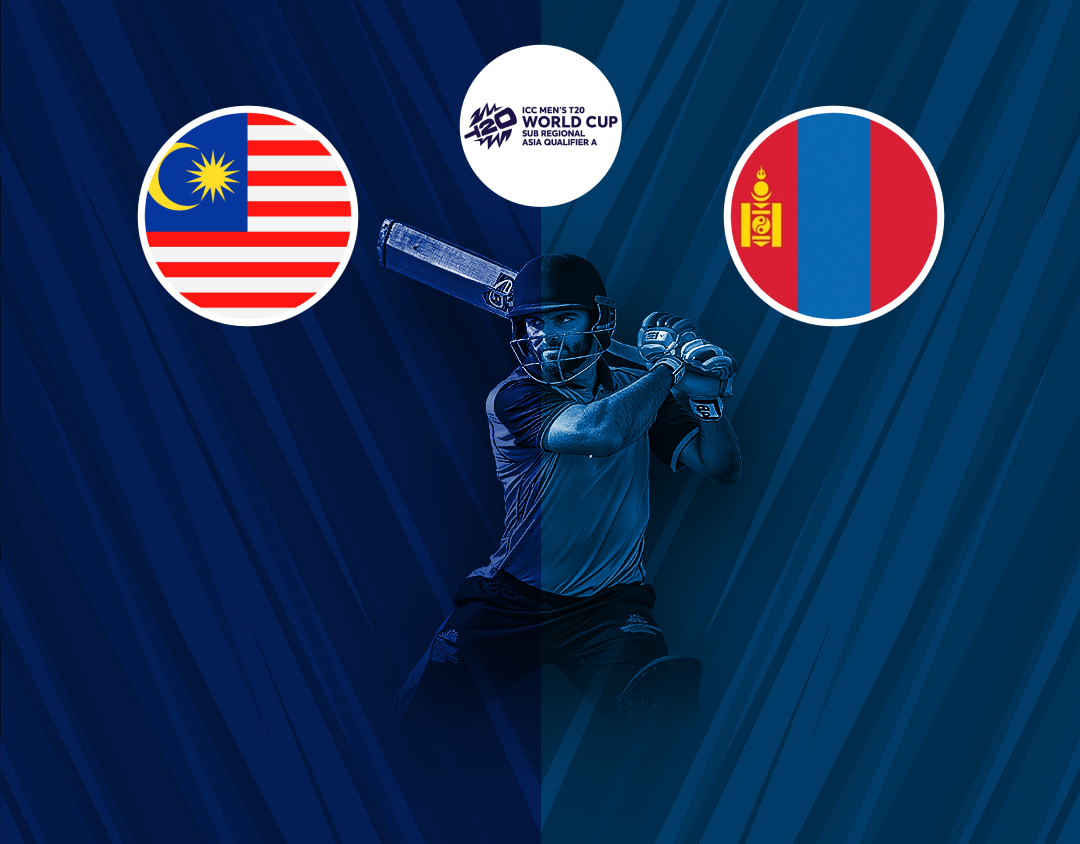 Match 20 of icc men's t20 wc asia sub-regional qualifier a: malaysia vs mongolia banner