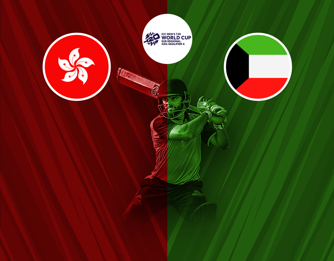 Match 21 of icc men's t20 wc asia sub-regional qualifier a: hong kong, china vs kuwait banner