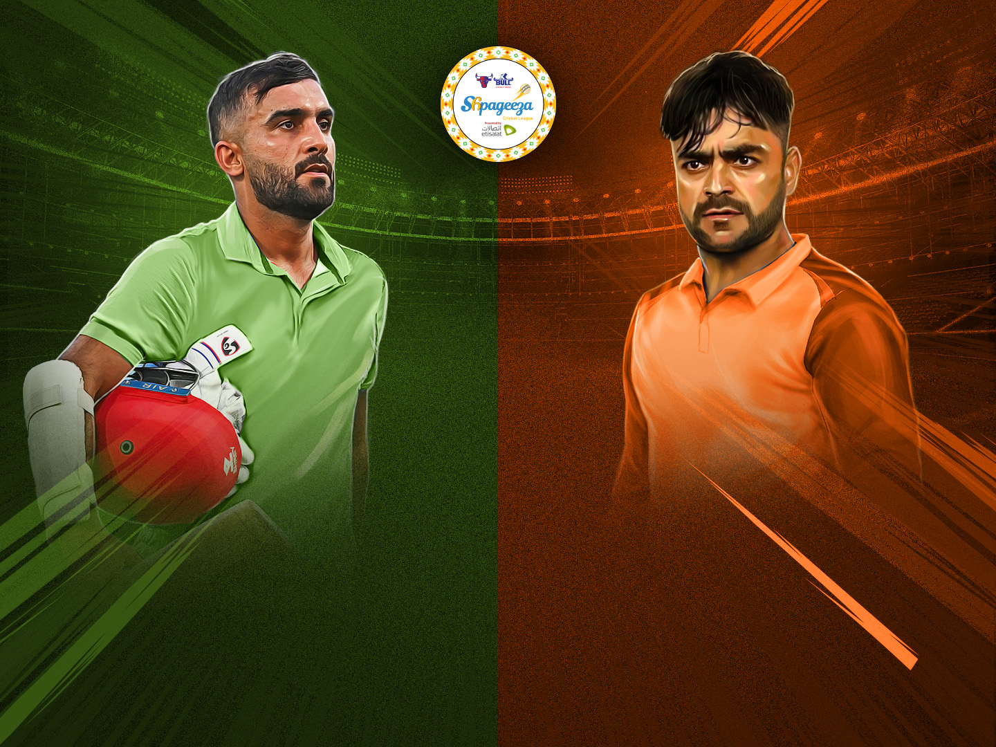 Match 12 of shpageeza cricket league, 2024: band-e-amir dragons vs speen ghar tigers banner